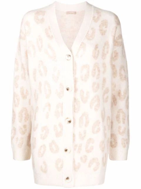 leopard print cardigan | Farfetch (UK)