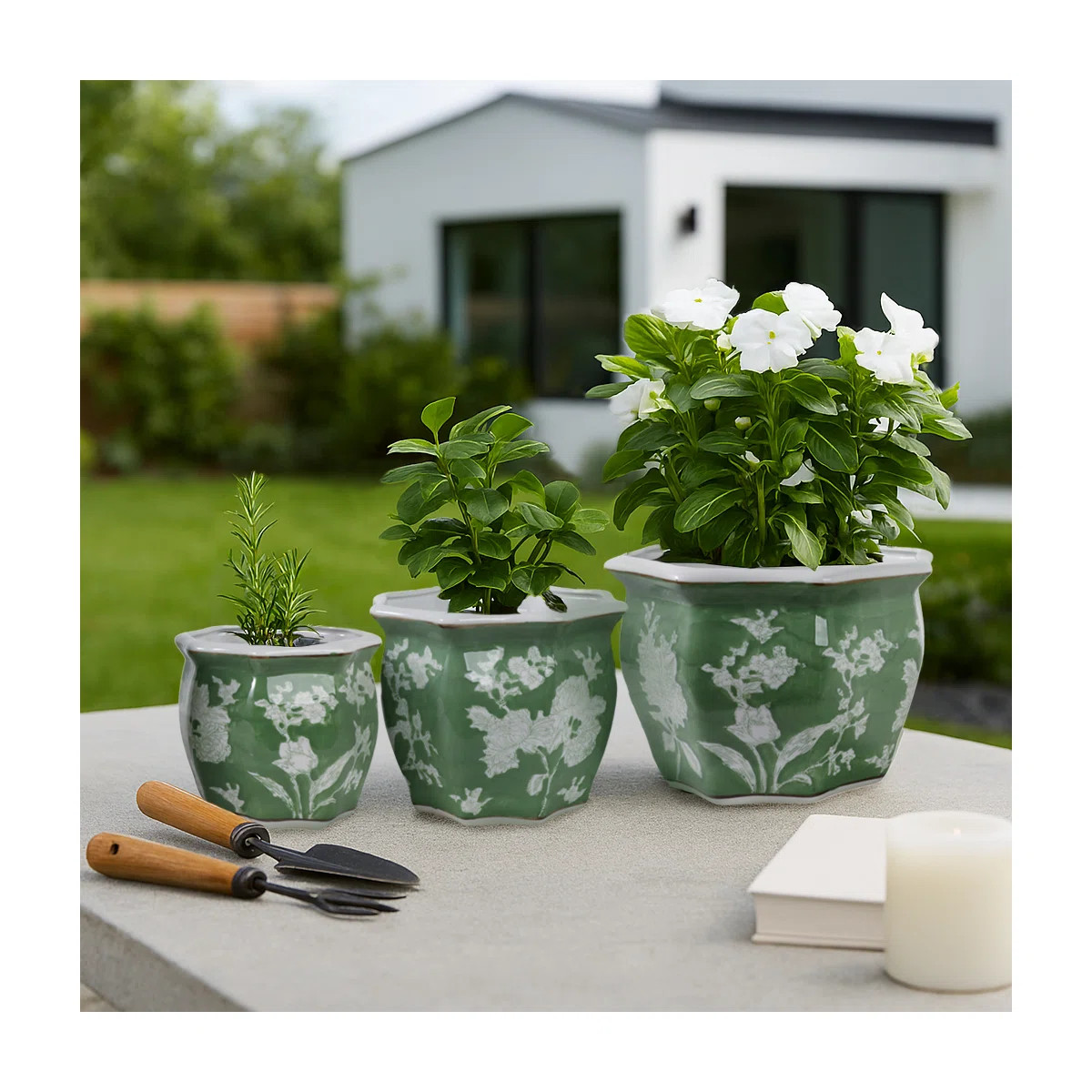 Decorative Flower Pots for Home and Garden – Indoor Planter and Outdoor Planters with Glazed Ce... | Wayfair North America