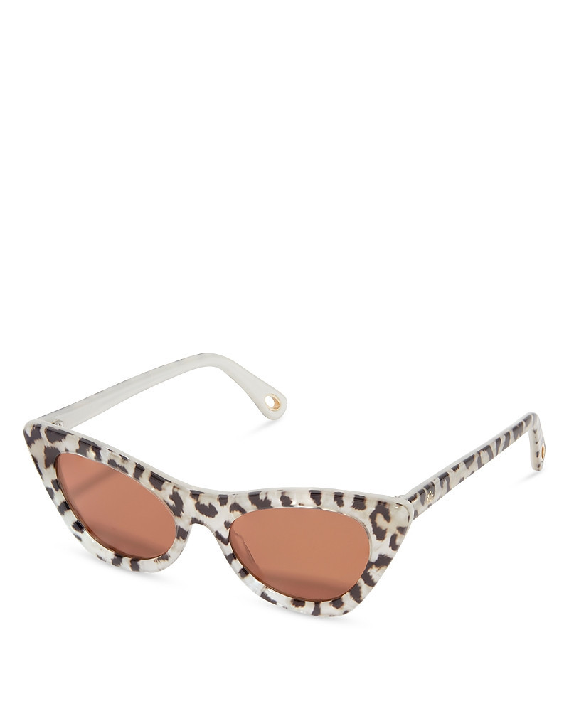 Lele Sadoughi Downtown Ivory Leopard Cat Eye Sunglasses, 55mm | Bloomingdale's (US)