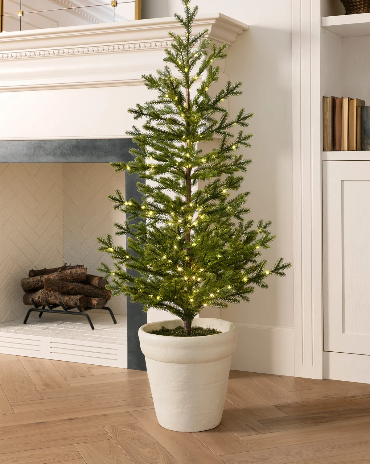 Faux Spruce Pre-Lit Potted Tree | McGee & Co. (US)