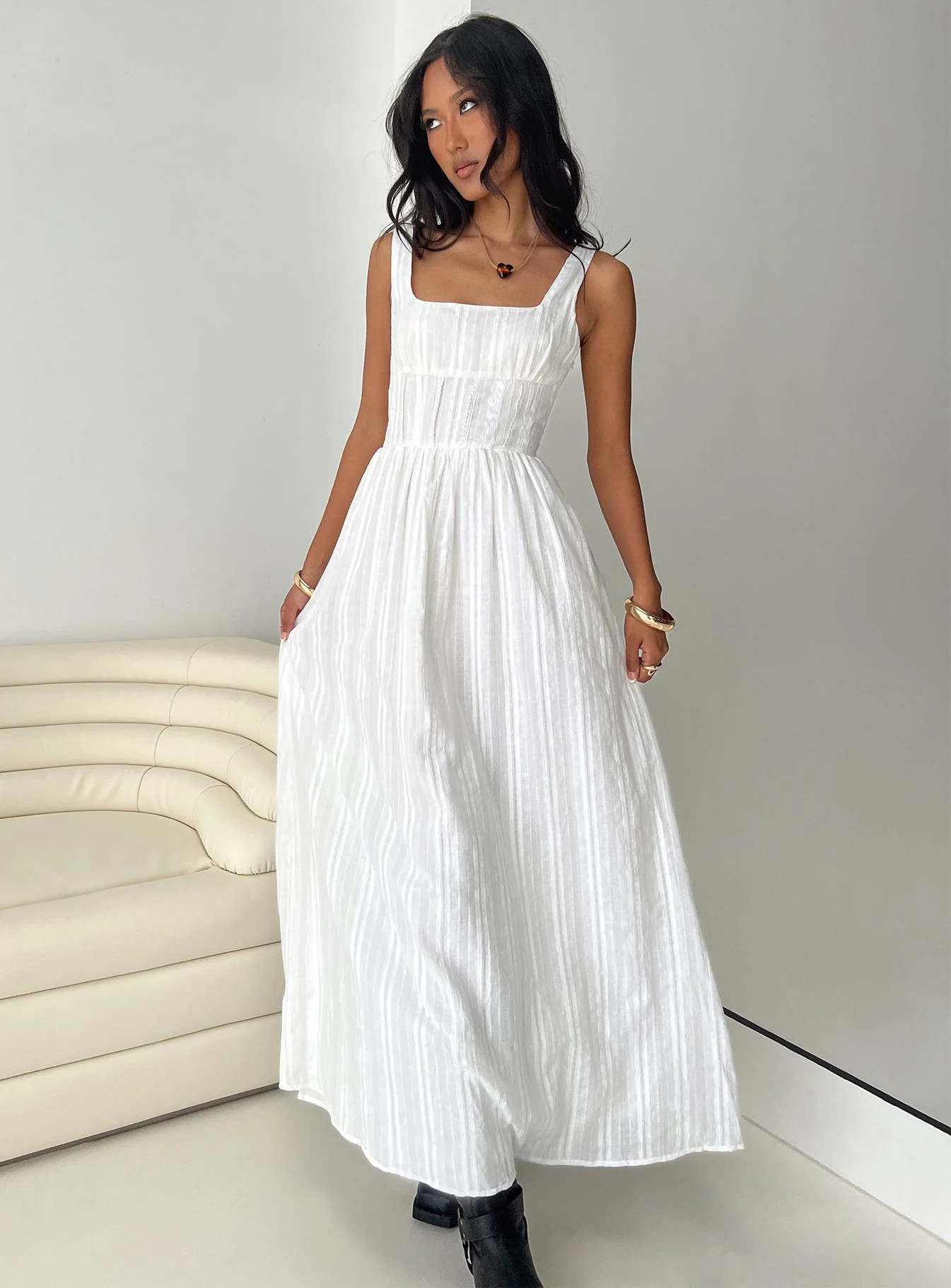 Lorinda Maxi Dress White | Princess Polly US