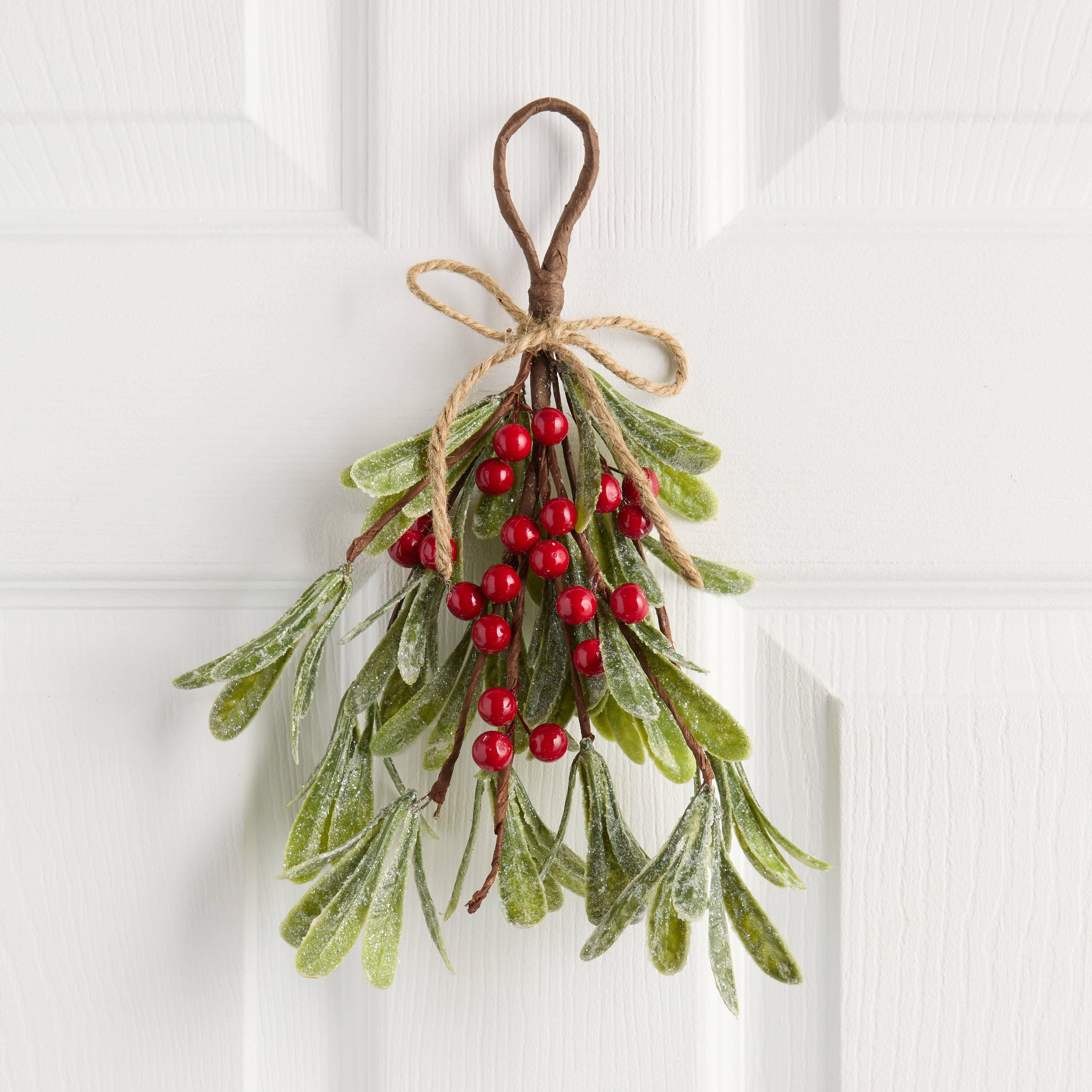 Glittered Faux Mistletoe Bunch | World Market