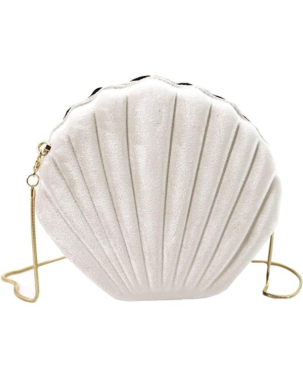 Women Mini Seashell Evening Clutch Handbag Cross-body Bag Shoulder Bag | Amazon (US)