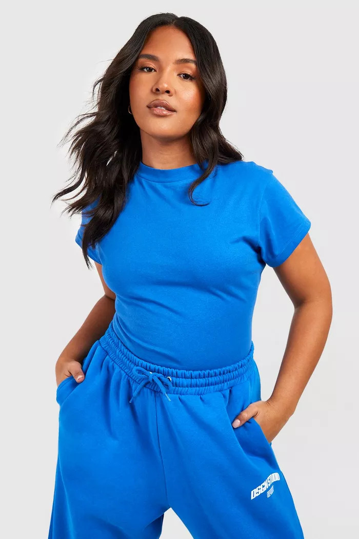 Plus Brights Fitted Ringer Edge T-shirt | Boohoo.com (US & CA)