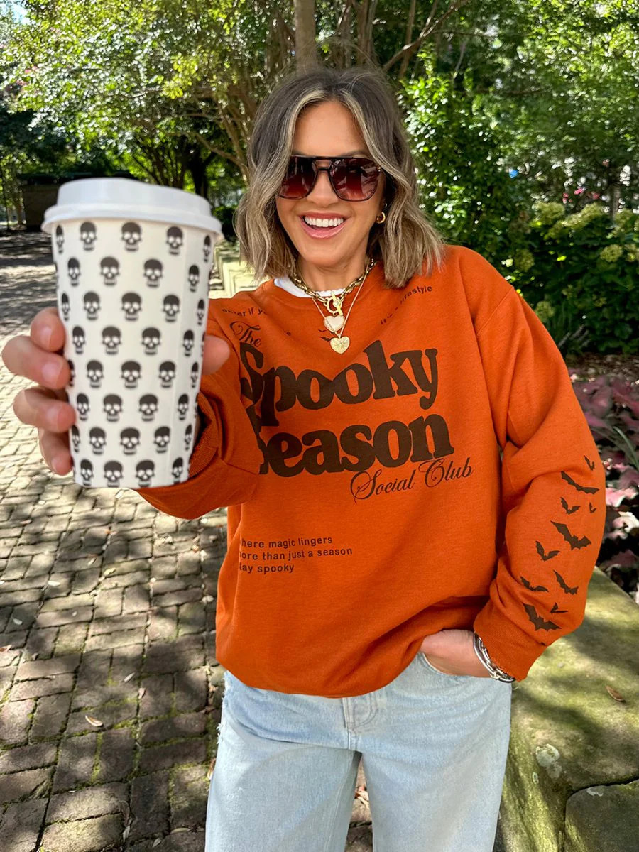 UM X @livinwithMB 'Spooky Season Social Club' Crewneck | United Monograms