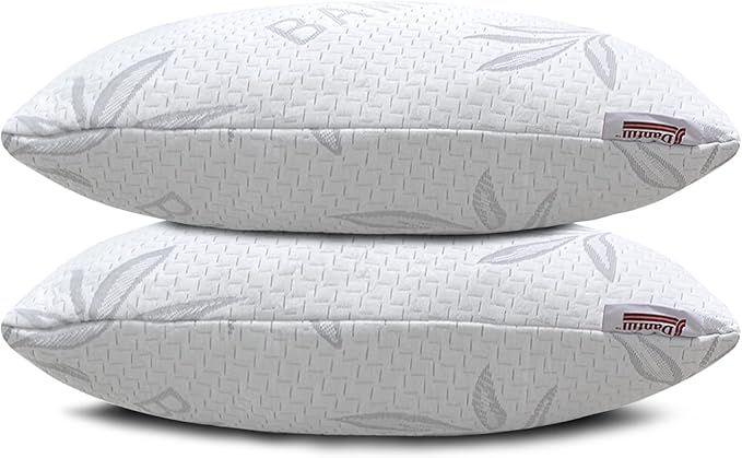 Bed Pillow Standard Size Set of 2 - Machine Washable Bed Pillows for Sleeping for Back, Stomach a... | Amazon (US)