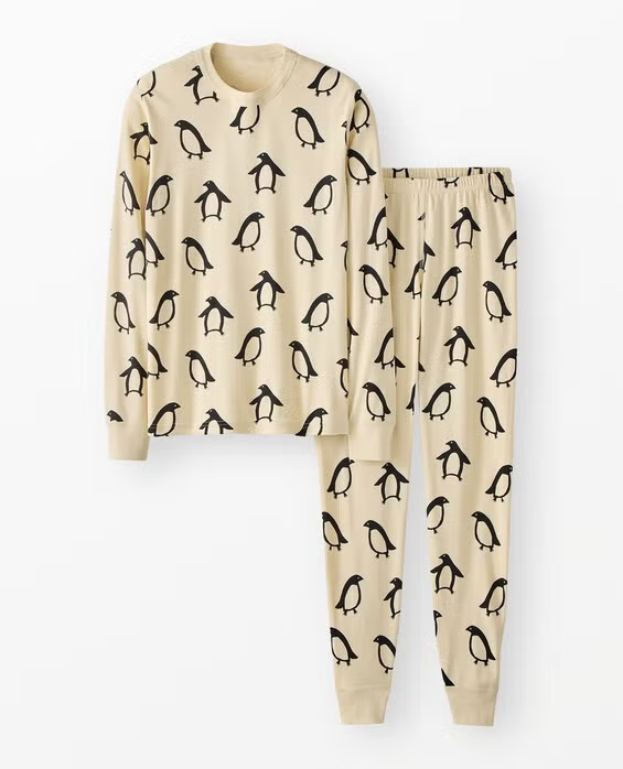 Squeaky The Penguin Holiday HannaJams™ Pajama Set in 100% Organic Combed Cotton - Size Adult XXL by Hanna Andersson | Hanna Andersson
