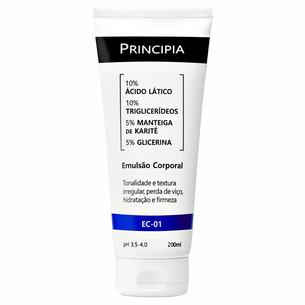 EMULSãO CORPORAL 10% ÁCIDO LáTICO + MIX DE ATIVOS HIDRATANTES PRINCIPIA SKINCARE EC-01 COM 200... | Drogasil BR