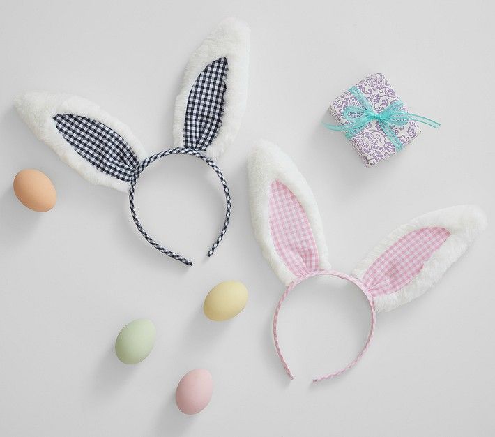 Gingham Easter Bunny Ears | Pottery Barn Kids