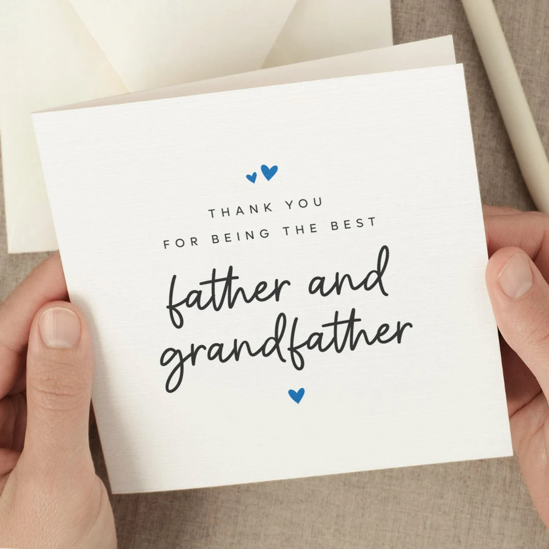 Grandpa Fathers Day Card From Daughter, Happy Father's Day Card to Best Dad & New Grandpa, From S... | Etsy (Global)