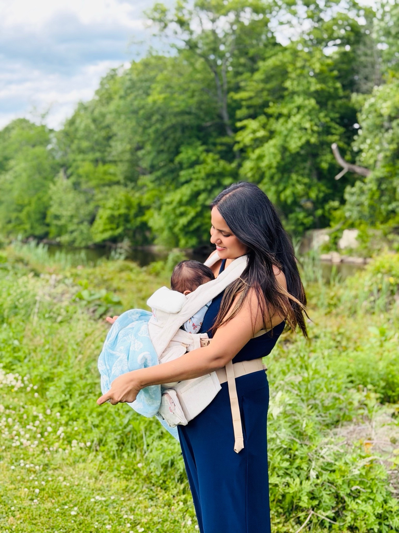 This ergobaby carrier is a complete life savior. I was able to hold the baby for the entire trip without any back strain & the baby slept through it. Totally recommend it! #babywrap #babycarrier #newbornessentials #babygear #nurseryessentials

#LTKmomlife #LTKBaby