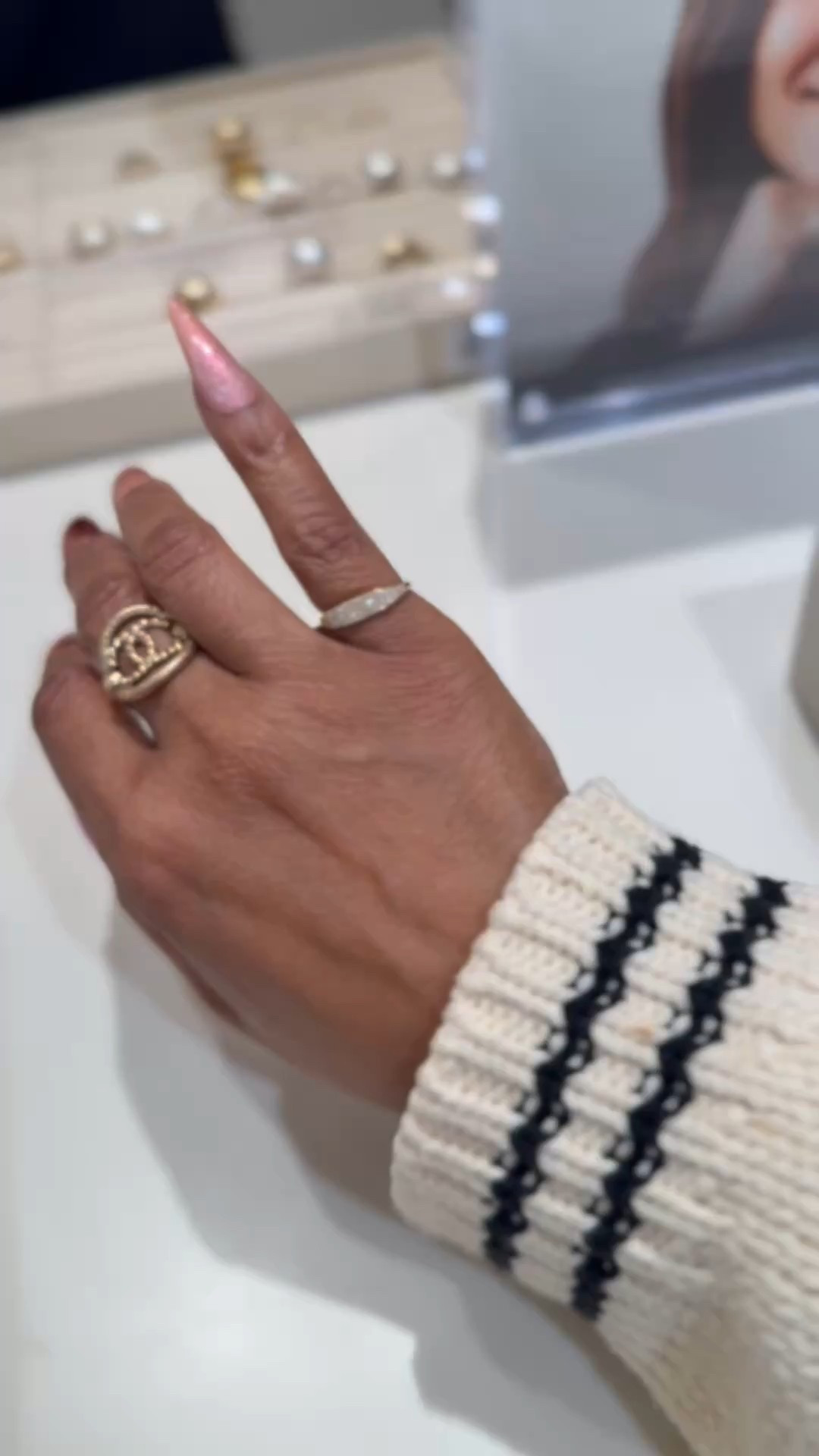 When you’re influenced to shop for your first pinky ring. 
How many times can I say “Gorgeous/Gorge”? 😝

#LTKWatchNow #LTKOver40 #LTKStyleTip