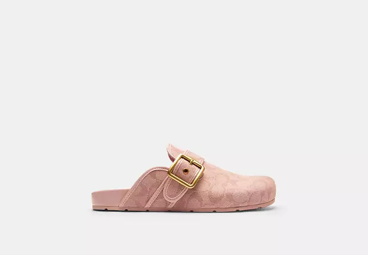 Archival Buckle Clog In Signature Jacquard Canvas | Coach Outlet CA