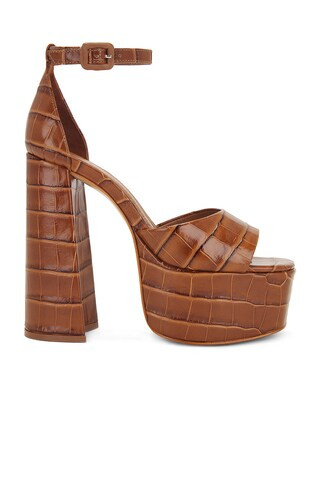 Schutz Elsie Sandal in Wood from Revolve.com | Revolve Clothing (Global)
