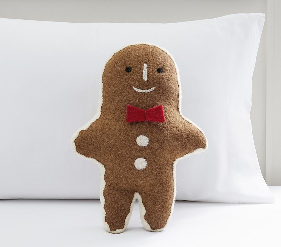 Georgie Gingerbread Pillow | Pottery Barn Kids