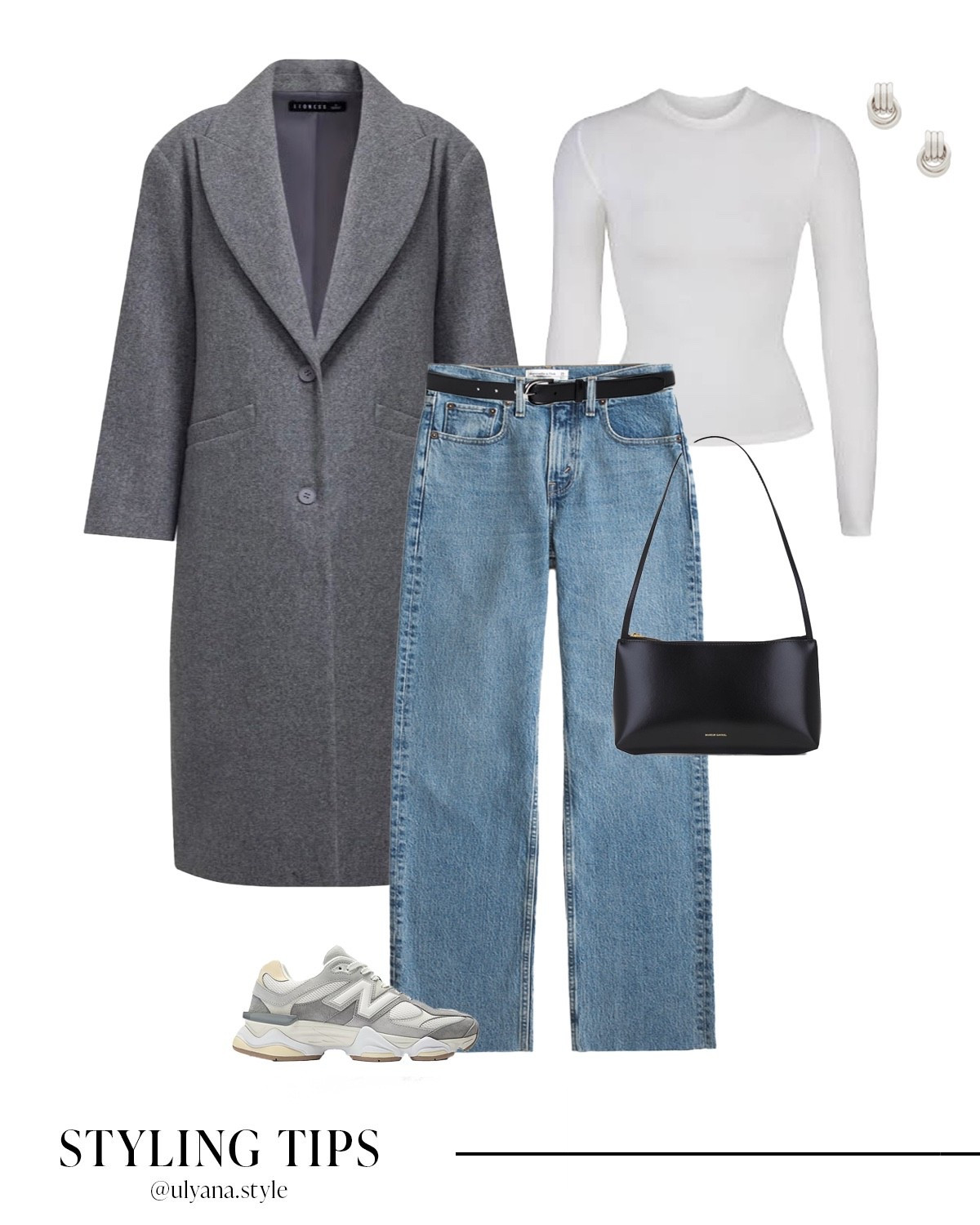 Cozy gray long coat layered over straight leg jeans and a simple long sleeve top for the perfect casual winter outfit. New Balance sneakers keep it comfortable, and the black belt and shoulder bag add a clean, polished feel. An effortless winter outfit idea for errands, brunch, or a city day.
.
.
.
.
.
.
#LTKGiftGuide #LTKHoliday #LTKgrwm #LTKootd #LTKSeasonal #LTKU #LTKSaleAlert #LTKFindsUnder50 #LTKFindsUnder100  #LTKTravel 

Winter outfits | winter coat | wool coat long | casual outfits | casual sneakers | jeans outfit | jeans and sneakers | jeans and nice top | straight leg jeans | long sleeve tops | tops with jeans | basic tops | light wash jeans | outfit inspo | black shoulder bag | sneakers with jeans | sneakers outit | 