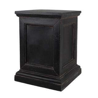 18 in. L x 18 in. W x 24 in. H Square Stand Stone in Aged Charcoal | The Home Depot