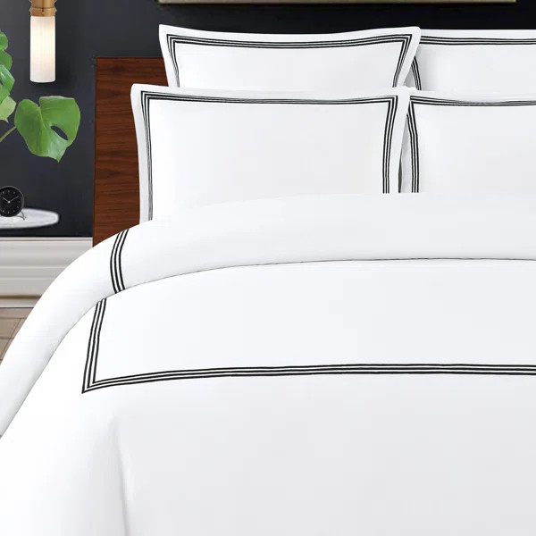 Chalsbury Standard Cotton 300 TC 3 Piece Duvet Cover Set | Wayfair North America