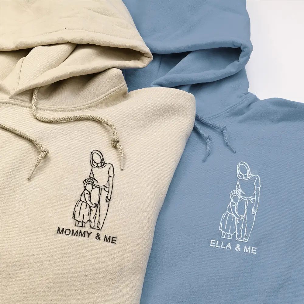 Moms Threaded Treasure - Custom Line Art Hoodie | Lime & Lou (US)