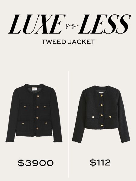 Save or splurge - saint Laurent tweed jacket similar 
Abercrombie tweed jacket on sale
#miamiamine


#LTKFind #LTKstyletip #LTKsalealert