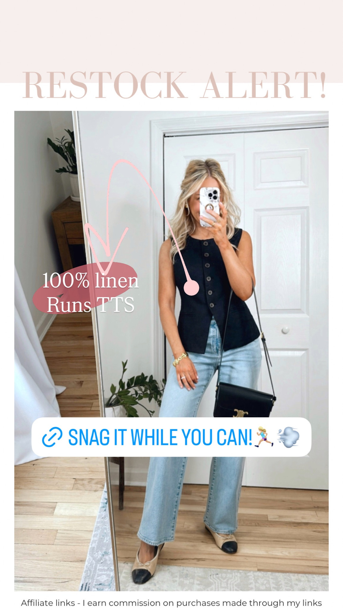 Affiliate links - I earn commission on purchases made through my links | capsule wardrobe spring 