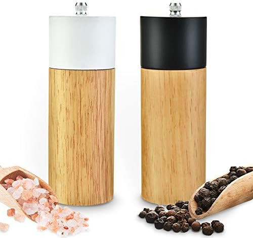 Salt and Pepper Grinder Set, Pepper Grinders,Salt Mill with Adjustable Ceramic Rotor- 6 inches -P... | Amazon (US)