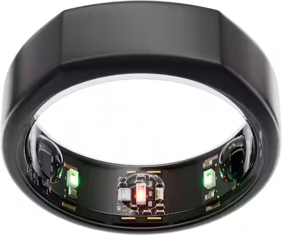 Oura Ring Gen3 - Heritage - Size 8 - Stealth | Best Buy U.S.