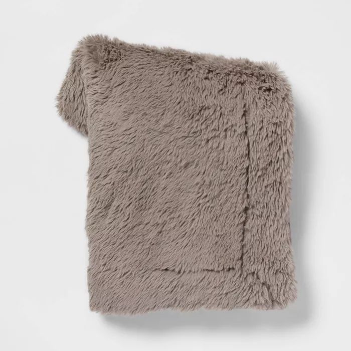 Long Faux Fur Throw Blanket - Threshold™ | Target