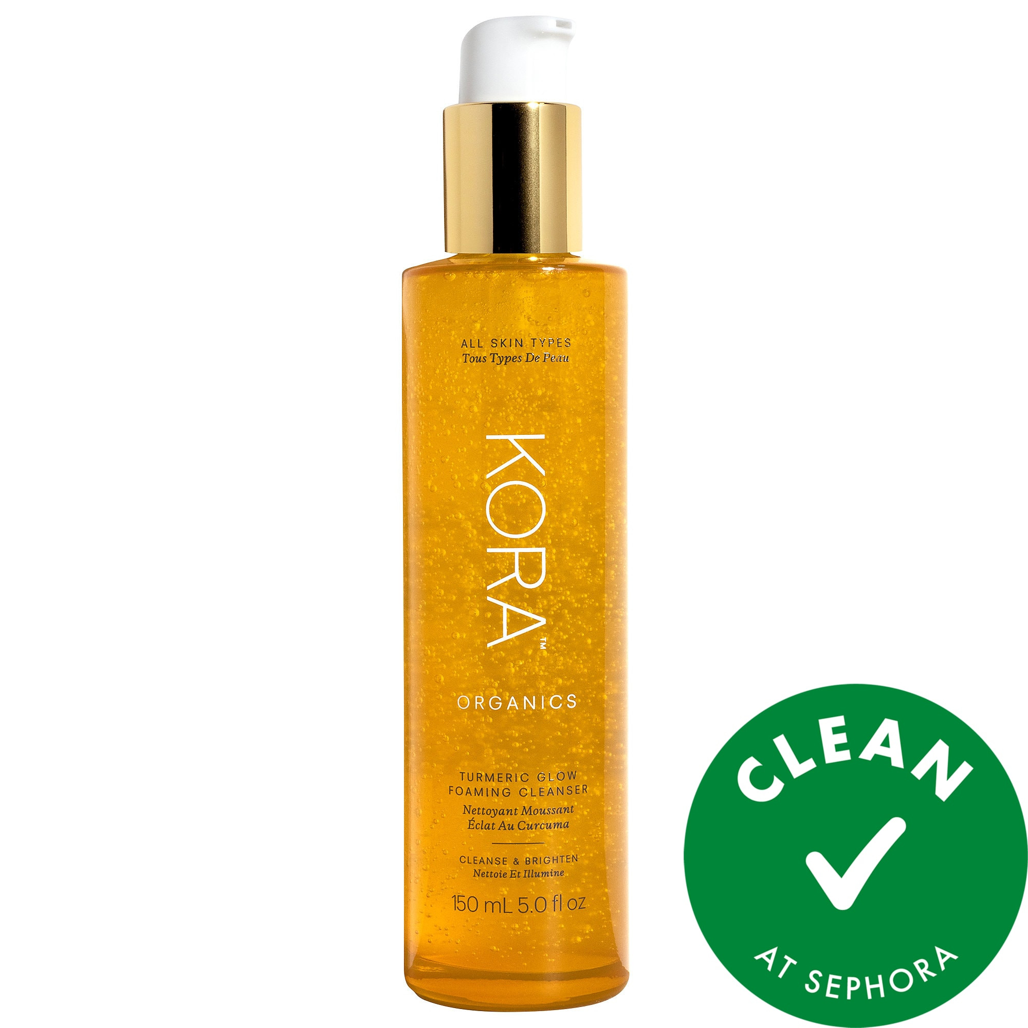 KORA Organics Turmeric Glow Foaming Cleanser 5 oz / 150 mL | Sephora (US)
