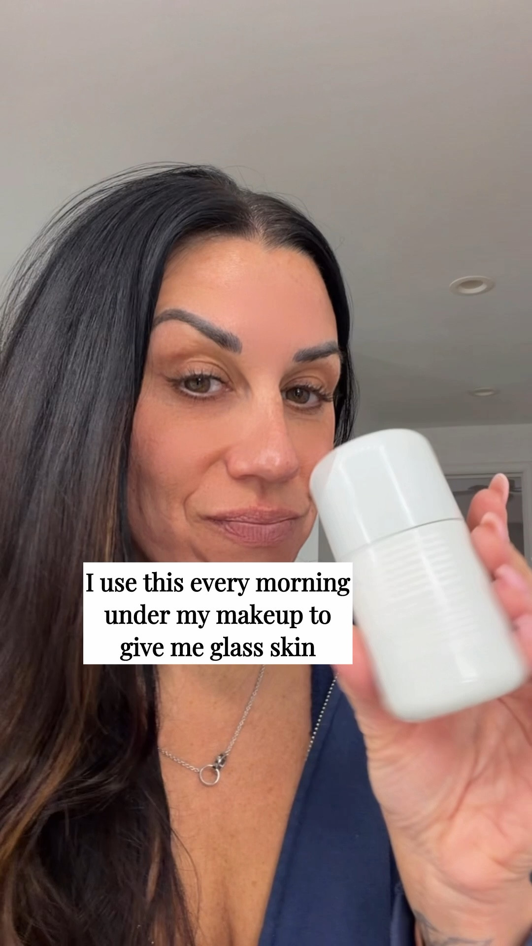 I love using this glazing milk before I put my makeup on 