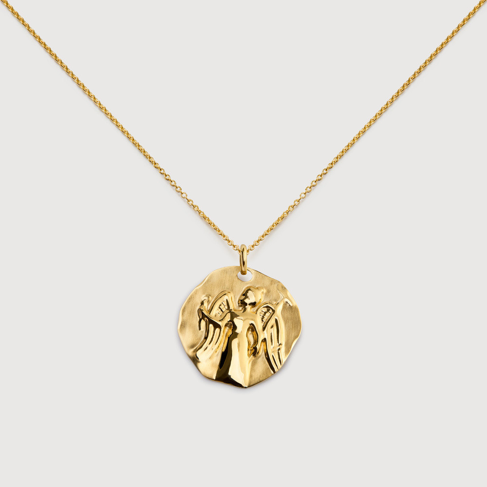 Gold Virgo Zodiac Chain Necklace | Monica Vinader (US)
