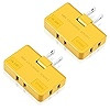 ETwinCoo 3 Way Flat Wall Outlet Extender AC Adapter - 2-Prong Swivel Mini Indoor Wall Tap Plug, O... | Amazon (US)