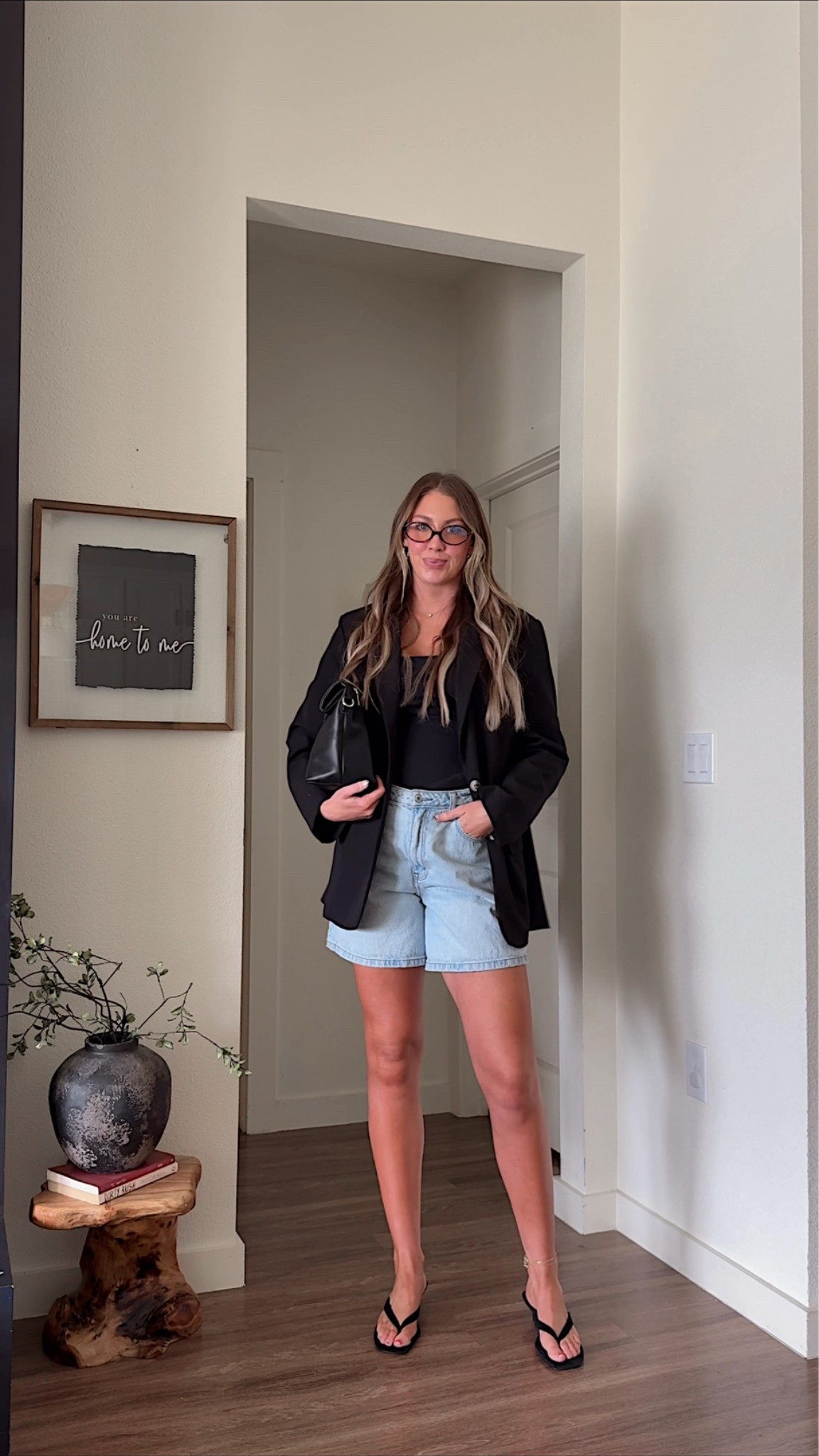 Chic summer outfit idea! I’m 5’10 wearing a 29 in shorts, small in tank, and large in black blazer.

#LTKootd #LTKSeasonal
