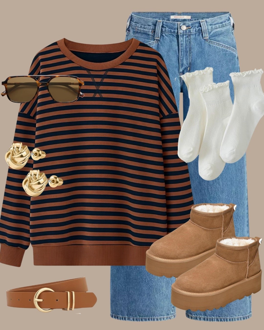 SOJOS Retro Aviator Sunglasses for Women Men,Trendy Rectangle Womens Mens Shades Sun Glasses SJ2202,
PRETTYGARDEN Womens Striped Oversized Sweatshirt Color Block Crew Neck Long Sleeve Casual Loose Pullover Top Y2K Clothes,
Project Cloud 100% Genuine Leather Ankle Boots for Women - Anti-Slip Memory Foam Insole Womens Boots - Lightweight Winter Womens Shoes, Ankle Booties for Women (Huggy),
Women's Faux Leather Belts - Gold Buckle Waist Belts for Jeans & Dresses,
Hstyle 6 Pairs of Ruffle Socks Women, Cute Ruffle Ankle Socks,
PAVOI 14K Gold Plated Sterling Silver Post Love Knot Stud Earrings | Gold Earrings for Women,
Levi's Womens 94 Baggy Wide Leg Jean (Also Available in Plus)

Follow my LTK @amazingfinders on the @shop.LTK app to view this post and get my exclusive app-only content!

#liketkit 
@shop.ltk
https://liketk.it/5q9Ko