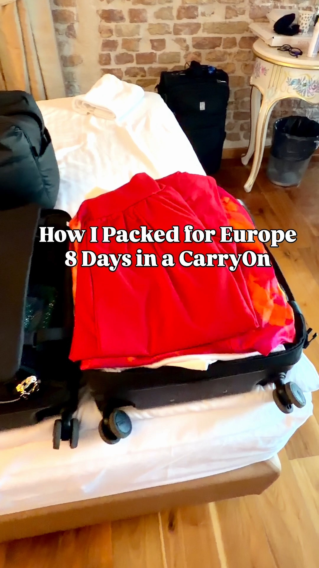 How I Packed for Europe for 8 Days in a carry-on!
Travel items I always pack include clear toiletry bags, a duffle bag for the airplane, an expandable suitcase, jewelry pouches, a makeup brush case, makeup bag, mini hairbrush, foundation with spf, cable organizer, pill organizer, concealer brushes, a blush and bronzer stick, compression packing cubes, a dual foundation brush, a retractable makeup brush, under eye patches, and toiletry containers. 
•Carry-on luggage is the regular expandable carry-on size. 

Europe travel, Travel must haves, travel accessories, carry on must haves, fashion over 40, over 50 style 

#LTKTravel #LTKBeauty #LTKdayinmylife

#LTKPetite #LTKOver40 #LTKTravel