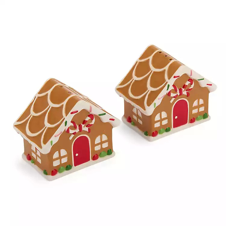 Gingerbread House Salt & Pepper Shaker Set | Kirklands