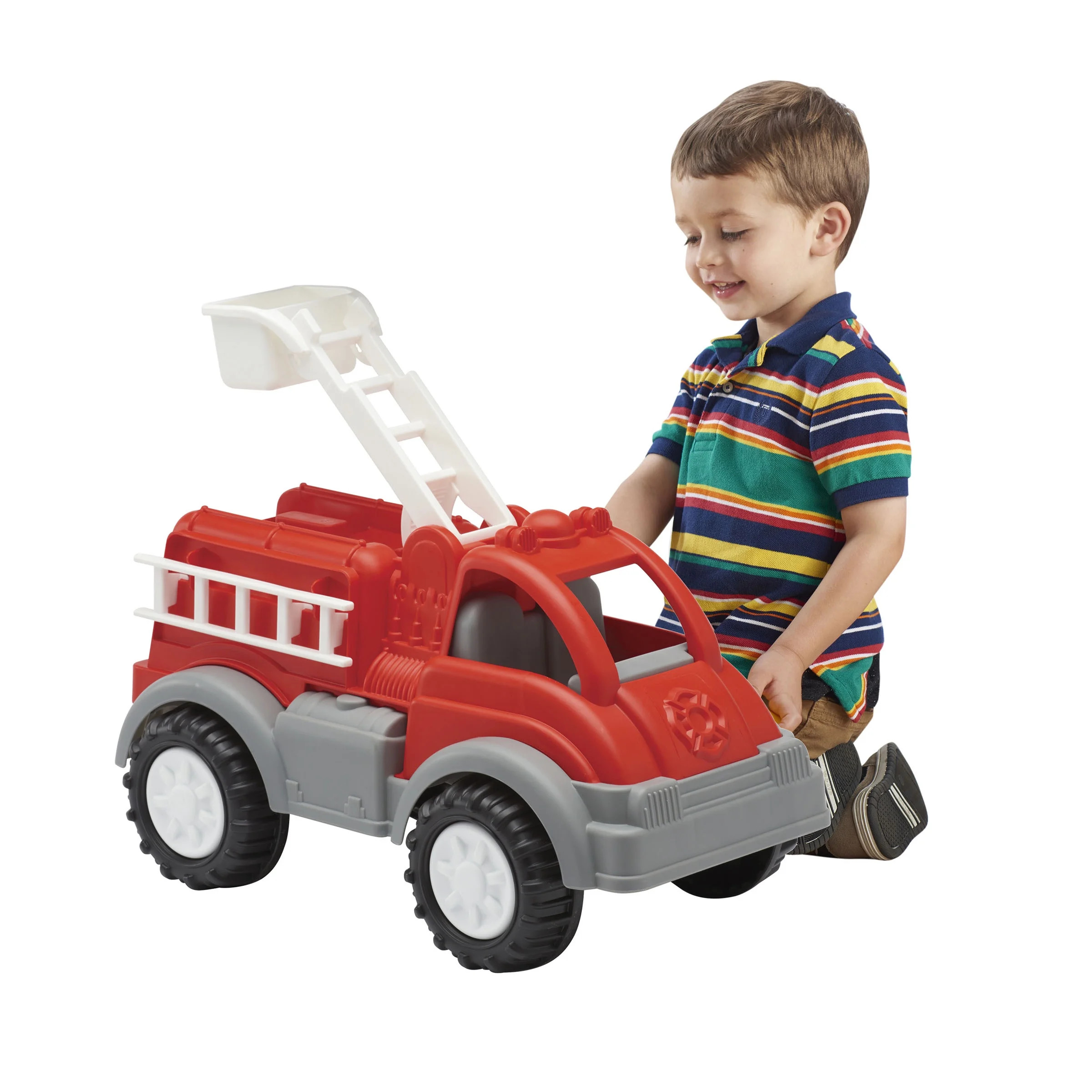 American Plastic Toys Gigantic Fire Truck Toy for Indoor & Outdoor Play, Ages 2+ | Walmart (US)
