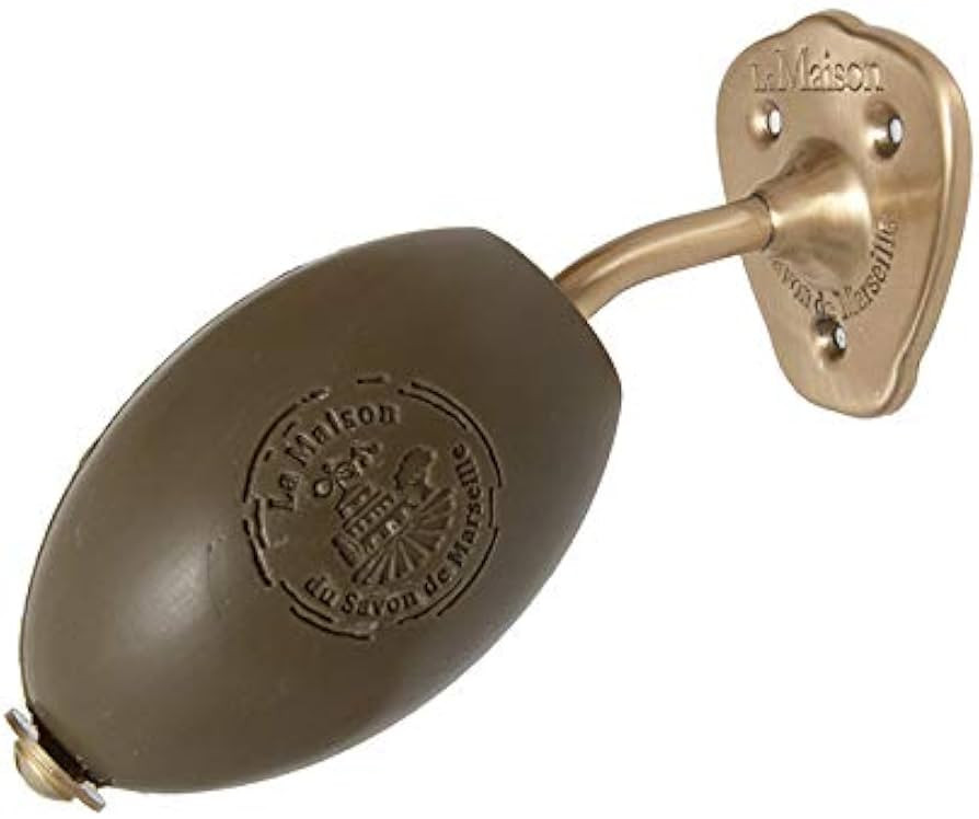 Wall Mounted Rotating French Soap Holder - Brass Finish- with Savon de Marseille Argan 0il Soap 2... | Amazon (US)