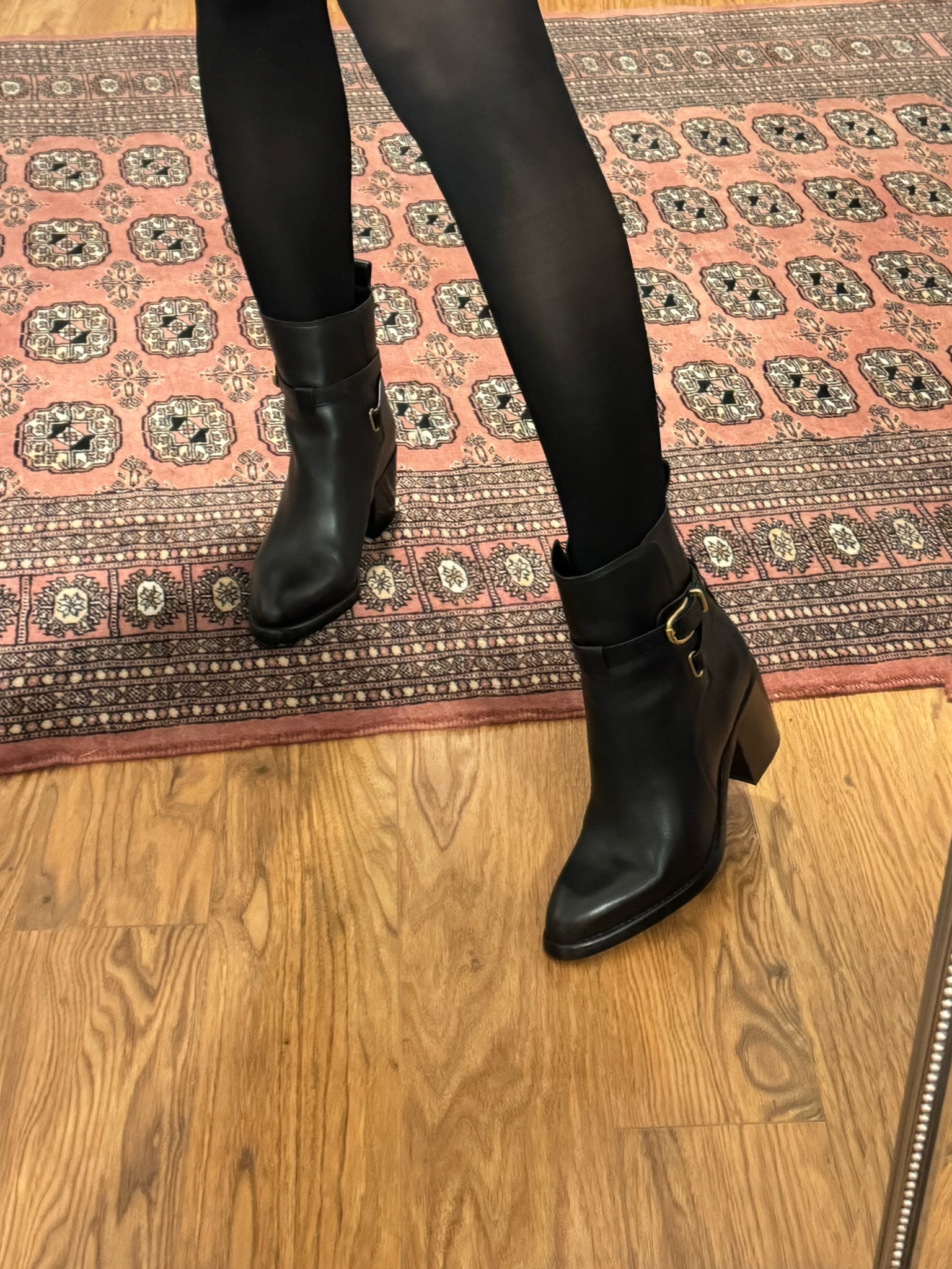 Veronica Beard booties are such high quality! Be aware- there is no side zipper. Still very easy to put on with beautiful gold hardware!

#LTKshoecrush #LTKGiftGuide #LTKstyletip