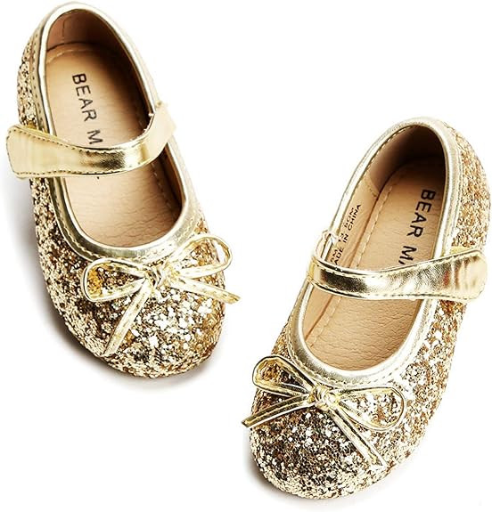 Felix & Flora Toddler Little Girl Mary Jane Dress Shoes - Ballet Flats for Girl Party School Shoe... | Amazon (US)