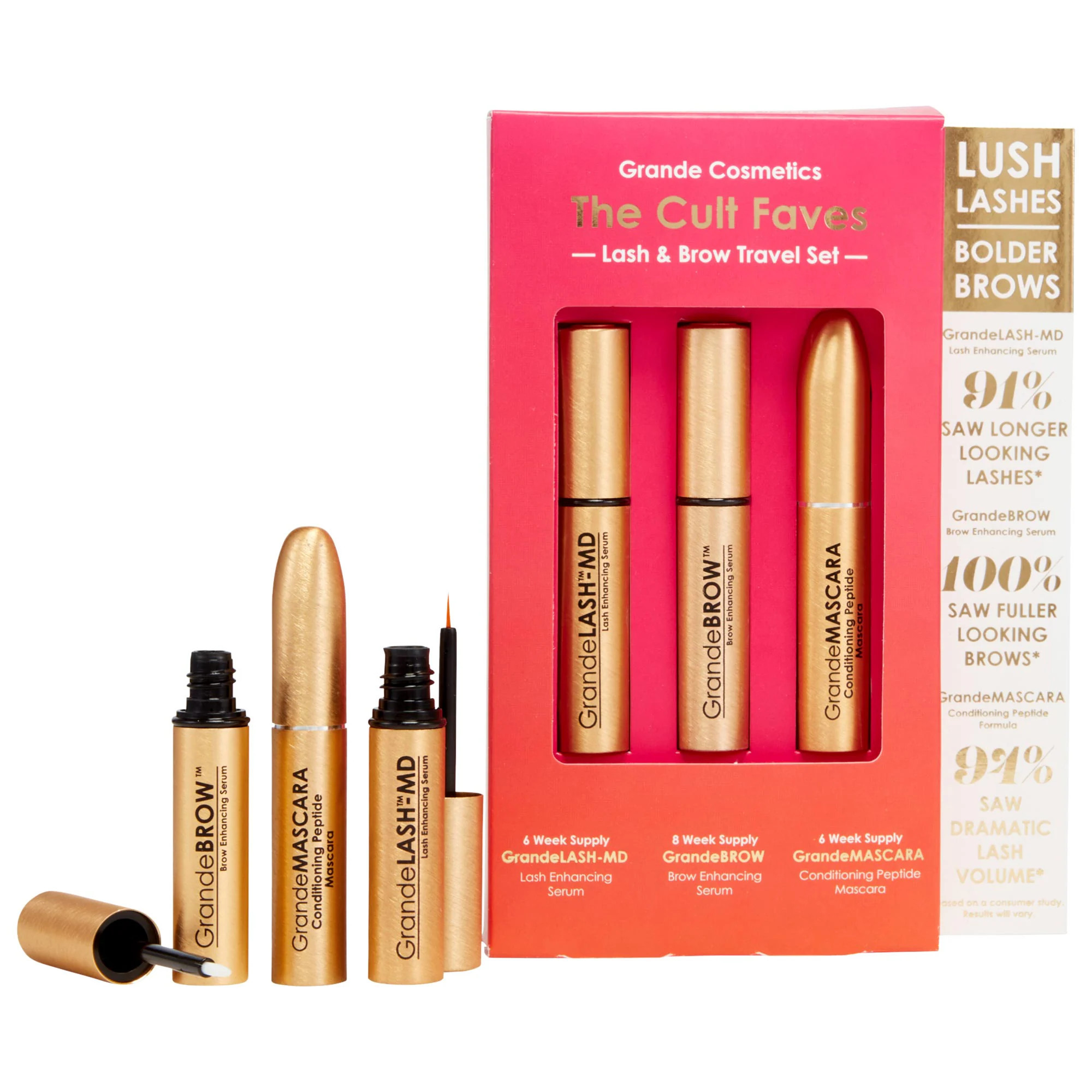 Grande Cosmetics Mini Cult Faves Lash and Brow Serum Set | Sephora (US)