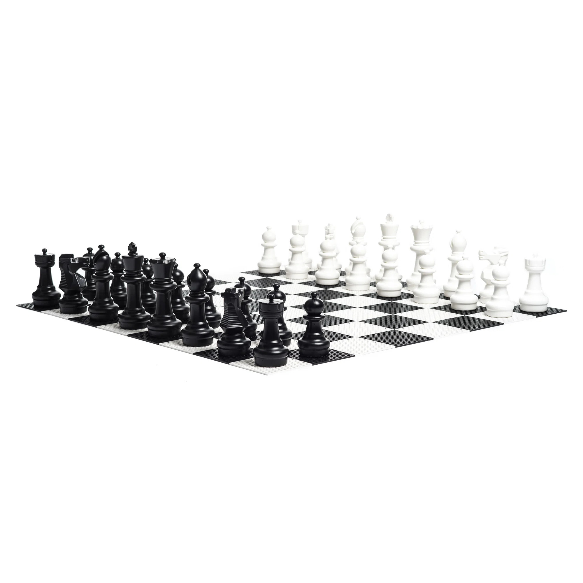 12" Giant Plastic Chess Set with Plastic Board | Perigold