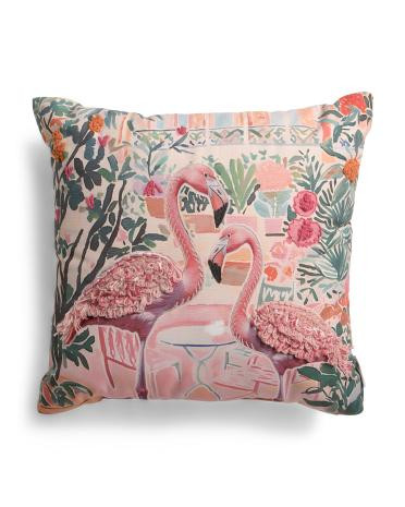 20x20 Fun Flamingo Pillow | TJ Maxx