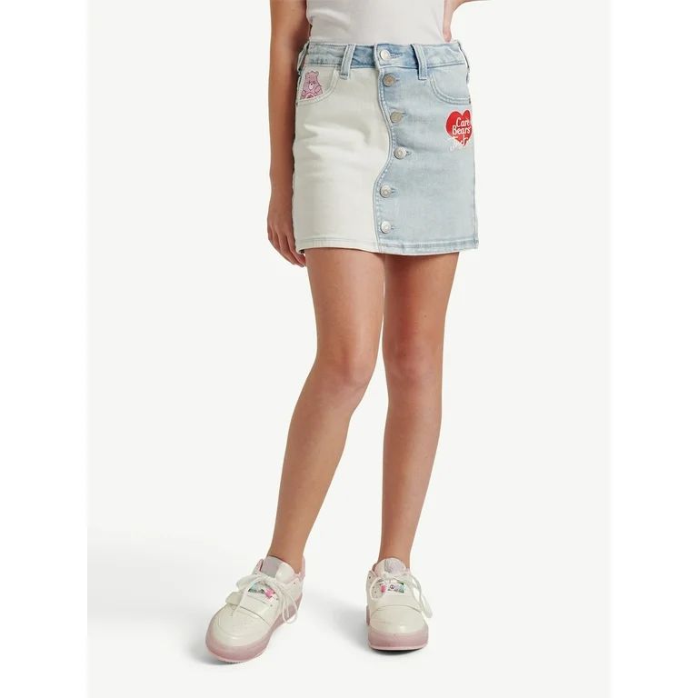 Justice Girls Care Bears Denim Skirt, Sizes XS-XL & Plus | Walmart (US)