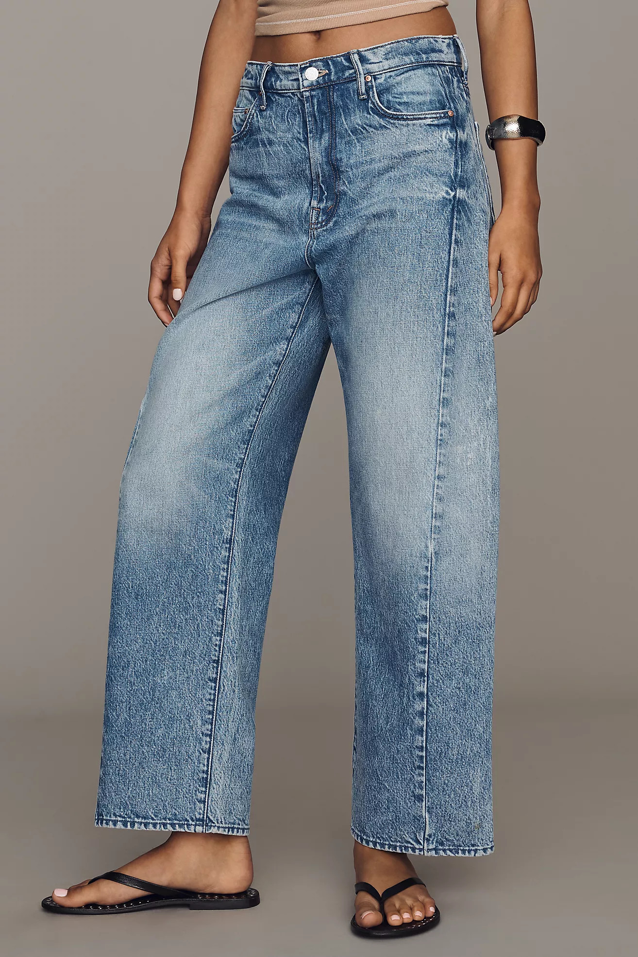 MOTHER Half Pipe High-Rise Tapered Ankle Jeans | Anthropologie (US)