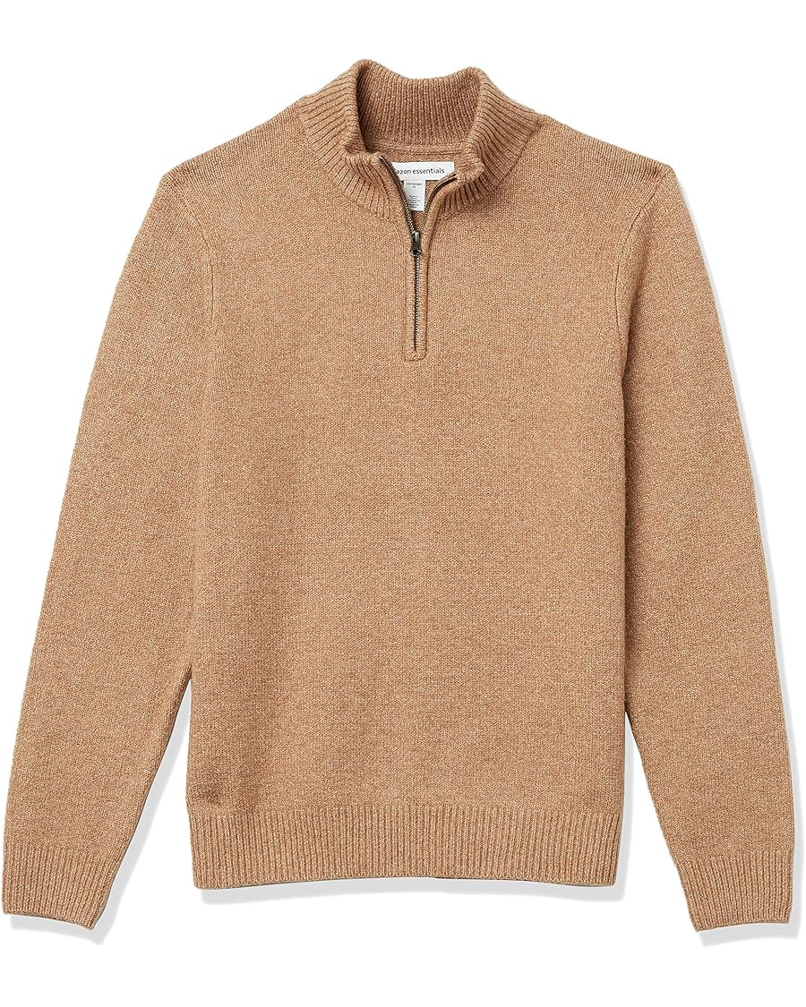 Amazon Essentials Men's Long-Sleeve Soft Touch Quarter-Zip Sweater | Amazon (US)