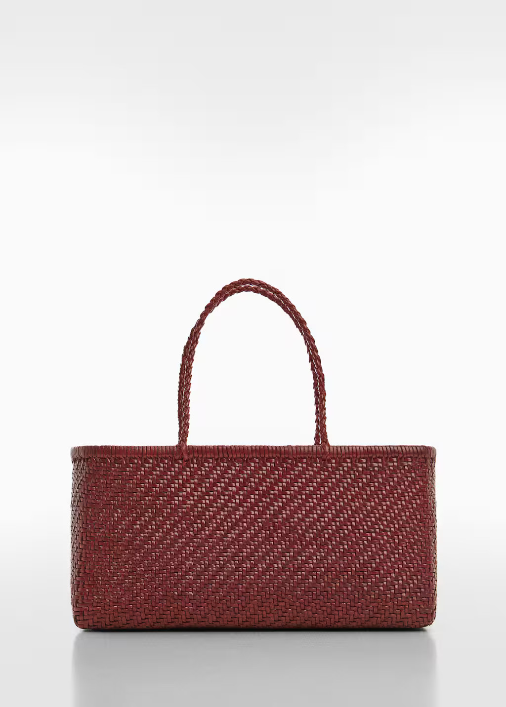 Leather shopper bag -  Women | Mango United Kingdom | MANGO (UK)