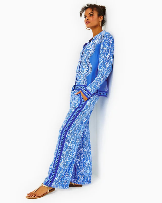 33" Solay Silk Palazzo Pant | Lilly Pulitzer | Lilly Pulitzer