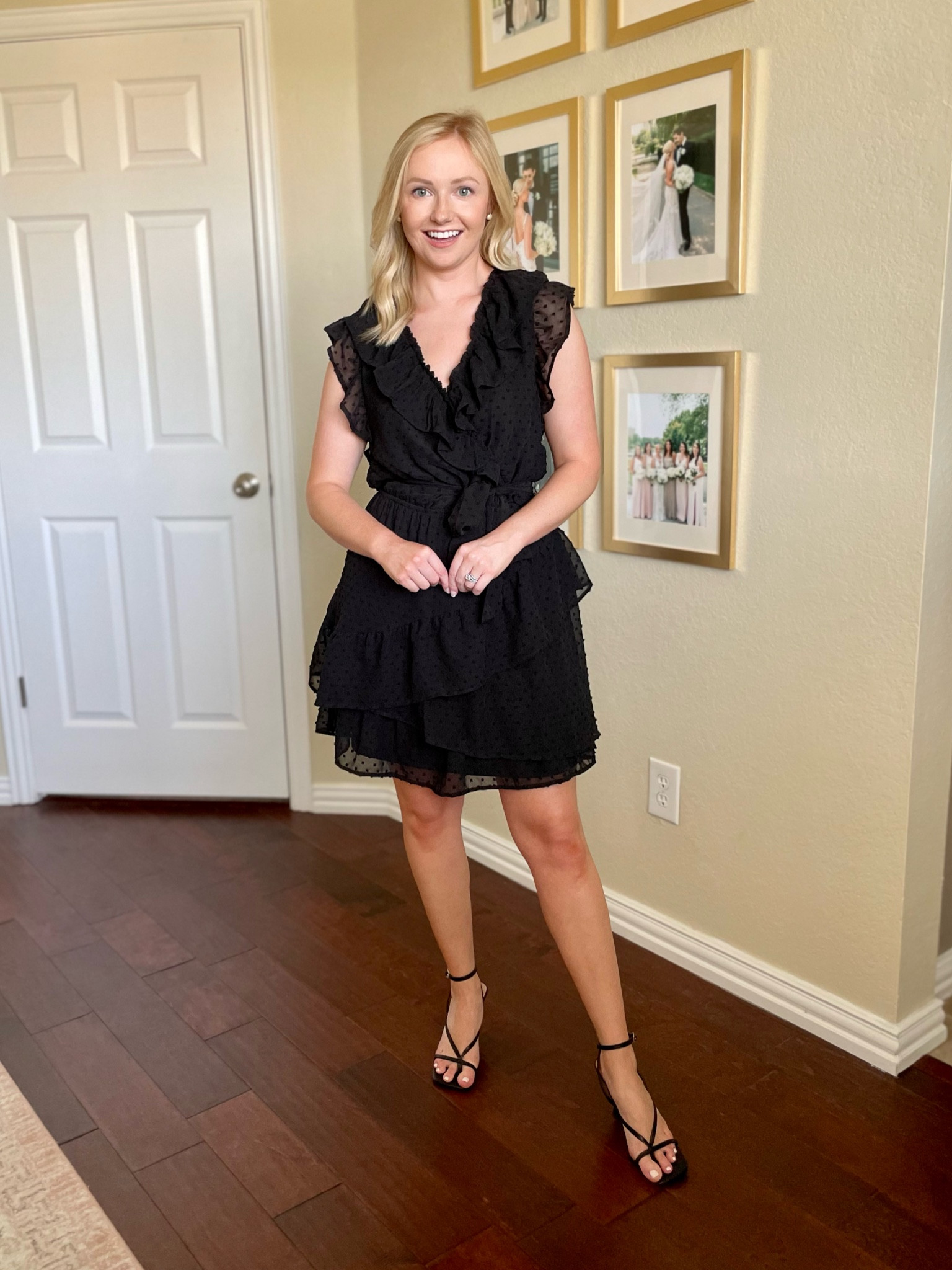 Wearing an XS. Use code SWEETSAV10 at checkout | little black dress, black dress, clip dot dress, mini dress, wedding guest dress 

#LTKFind #LTKwedding #LTKSeasonal