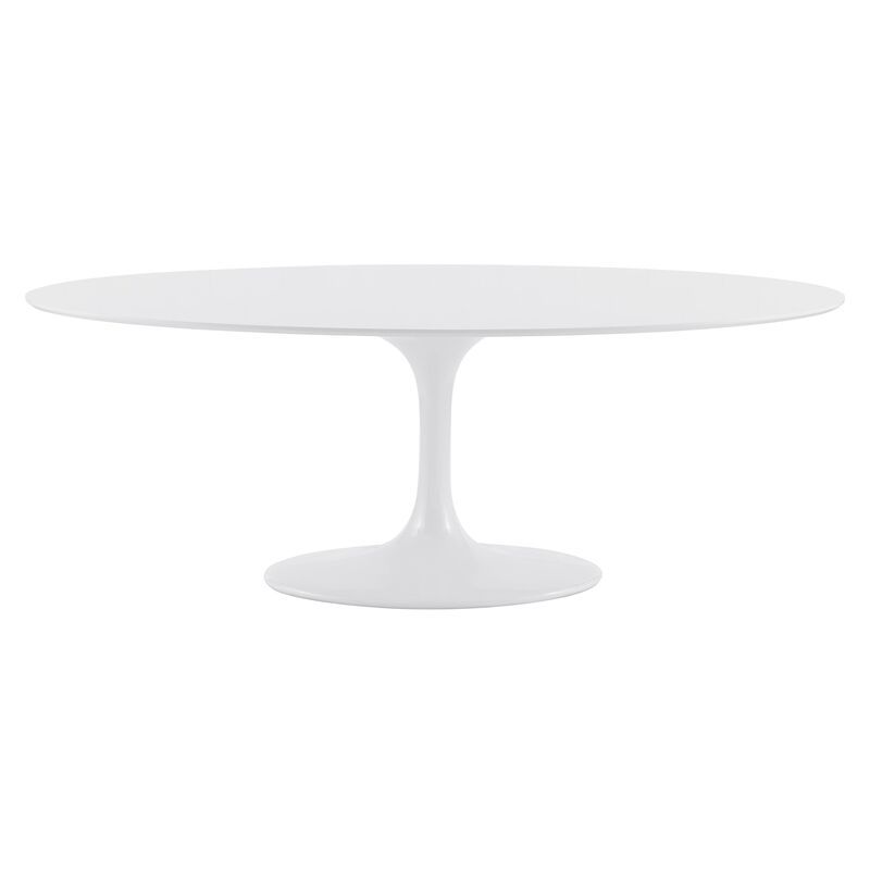 Aden 79" Oval Dining Table, White | One Kings Lane